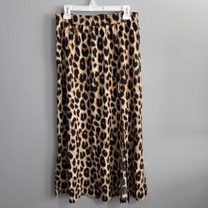 SHEIN Leopard Print Maxi Skirt / Size 8/10